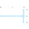 84TCD - Clés Mâles En “T” Coulissantes - 84TCD.2.5 - Facom | IFD Outillage -Vissage Soldes 84tcd cles males en t coulissantes 84tcd25 facom