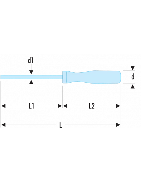 AR - Tournevis ISORYL Pour Vis à Fente - Lame Fraisée - AR.2X40 - Facom | IFD Outillage 3 AR - Tournevis ISORYL Pour Vis à Fente - Lame Fraisée - AR.2X40 - Facom | IFD Outillage