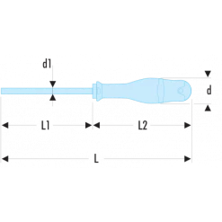AW - Tournevis PROTWIST® Pour Vis à Fente - Lames Hexagonales - AW4X150 - Facom | IFD Outillage