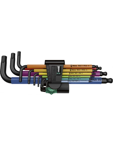 Cle Mâle 6 Pans Tête Spherique 950/9 SPKL Hex-plus Multicolour 1 SB (jeu De 9) - 05073593001 - Wera | IFD Outillage 3 Cle Mâle 6 Pans Tête Spherique 950/9 SPKL Hex-plus Multicolour 1 SB (jeu De 9) - 05073593001 - Wera | IFD Outillage