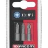ED10T - Jeux De 3 Embouts High Perf' Série 1 Pour Vis Pozidriv® - ED101T.J3 - Facom | IFD Outillage -Vissage Soldes ed10t jeux de 3 embouts high perf serie 1 pour vis pozidriv ed101tj3 facom