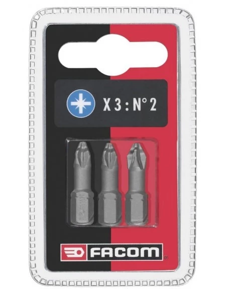 ED10T - Jeux De 3 Embouts High Perf' Série 1 Pour Vis Pozidriv® - ED103T.J3 - Facom | IFD Outillage 3 ED10T - Jeux De 3 Embouts High Perf' Série 1 Pour Vis Pozidriv® - ED103T.J3 - Facom | IFD Outillage