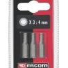 EH10 - Jeux De 3 Embouts Standards Série 1 Pour Vis 6 Pans Creux Métriques - EH106.J3 - Facom | IFD Outillage -Vissage Soldes eh10 jeux de 3 embouts standards serie 1 pour vis 6 pans creux metriques eh106j3 facom