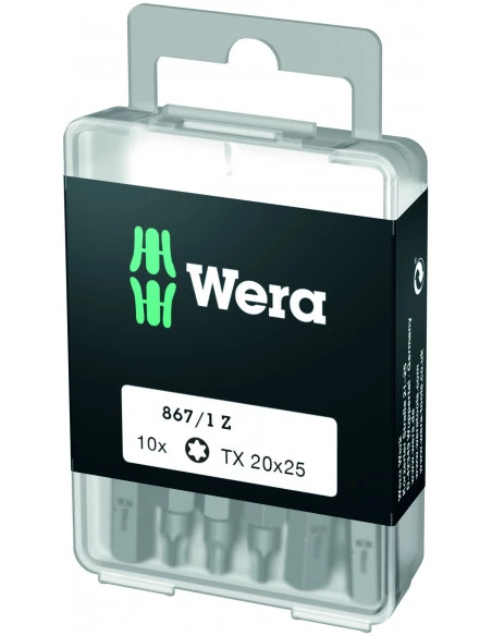 Embout Z 867/1 TX 15x25 Mm (bte 100) - 05072447001 - Wera | IFD Outillage 3 Embout Z 867/1 TX 15x25 Mm (bte 100) - 05072447001 - Wera | IFD Outillage