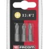 EP10T - Jeux De 3 Embouts High Perf' Série 1 - 25 Mm - EP103T.J3 - Facom | IFD Outillage -Vissage Soldes ep10t jeux de 3 embouts high perf serie 1 25 mm ep103tj3 facom