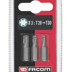 Jeu De 3 Embouts Standards Série 1 Torx® T20-25-30 - EX12.J3 - Facom | IFD Outillage