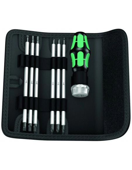Tournevis Cliquet Porte-embouts Kompakt Kraftform Vario RA SB (jeu De 7) - 05073665001 - Wera | IFD Outillage 3 Tournevis Cliquet Porte-embouts Kompakt Kraftform Vario RA SB (jeu De 7) - 05073665001 - Wera | IFD Outillage